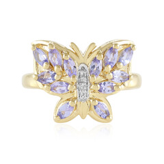 Zilveren ring met tanzanieten