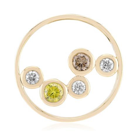 Pendentif en or et Diamant VS1 jaune (Annette)