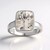 Bague en argent et Quartz blanc (MONOSONO COLLECTION)