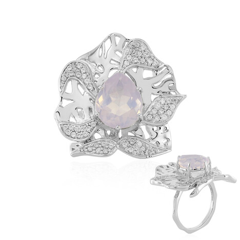 Anello in argento con Quarzo Lavanda (SAELOCANA)