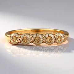 Anello in oro con Diamante Rose de France SI1 di Argyle (Annette)