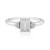 Zilveren ring met een zirkoon