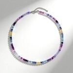 Collana in argento con Fluorite Bicolore