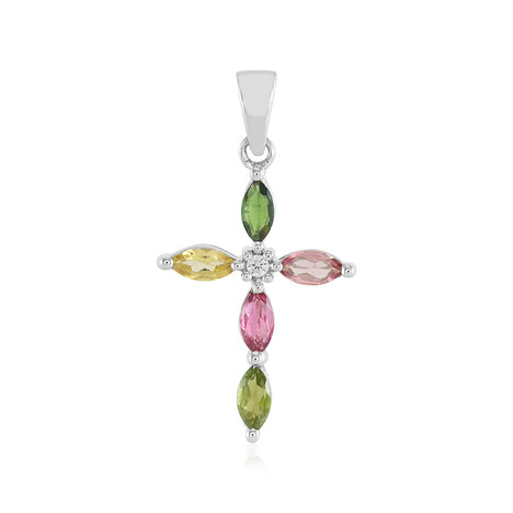 Turmalin-Silberanhänger