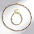 Parure in argento con Zircone Cognac