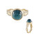 18K Cats Eye Indicolite Gold Ring (AMAYANI)