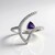 Anello in argento con Ametista Siberiana (de Melo Essence)