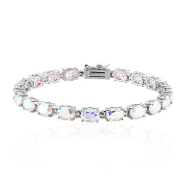 Mondlicht-Quarz-Silberarmband