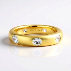 Bague en argent et Aigue-marine du Brésil