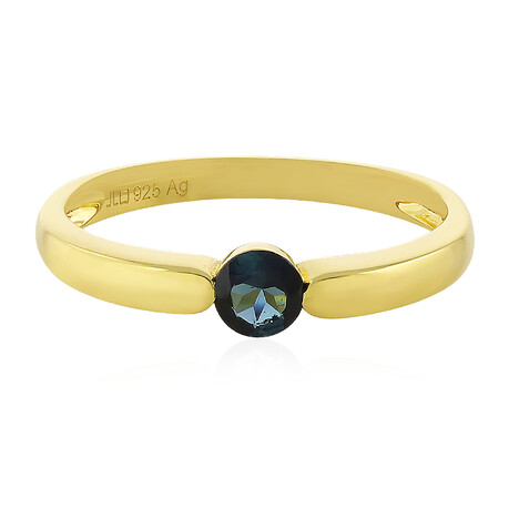 Zilveren ring met een indigoliet