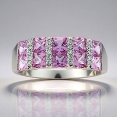Anello in oro con Zaffiro Rosa (CIRARI)