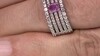 Zilveren ring met een Ceylon roze saffier