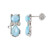 Larimar-Silberohrringe