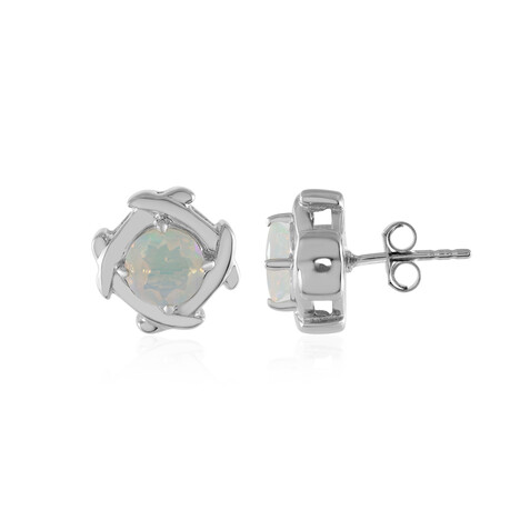 Welo Opal Silver Earrings
