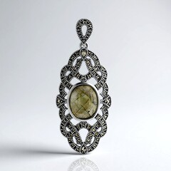Ciondolo in argento con Labradorite (Annette classic)