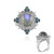 Anello in argento con Labradorite (Dallas Prince Designs)
