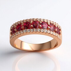 Anello in argento con Rodolite