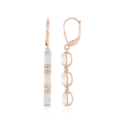 Weißer Quarz-Silberohrringe (KM by Juwelo)