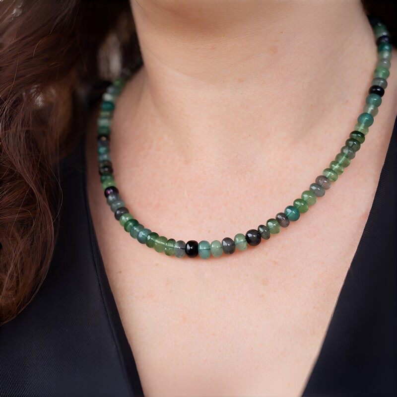 Fluorite Silver Necklace