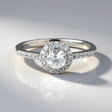Bague en argent et Zircon (MONOSONO COLLECTION)