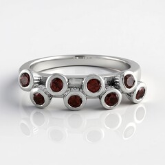 Anello in argento con Zircone Mogano (SAELOCANA)