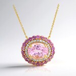 Collana in argento con Kunzite