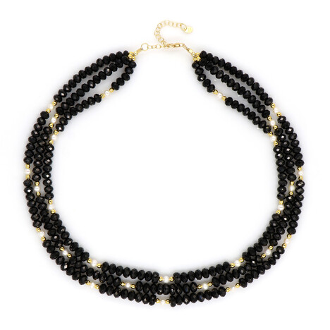 Collar en plata con Espinela negra