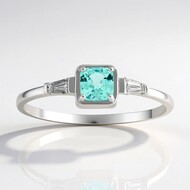 Bague en or et Tourmaline Paraiba du Brésil (AMAYANI)