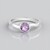Anello in argento con Ametista Rose de France