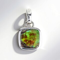 Pendentif en argent et Ammolite