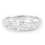 Anello in argento con Topazio Bianco