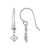 Pendientes en plata con Diamante I4 (J)