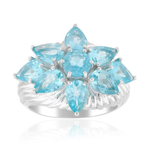 Anello in argento con Apatite Blu (de Melo Essence)
