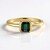 Anello in argento con Tormalina Verde di Benedito (Adela Silber)