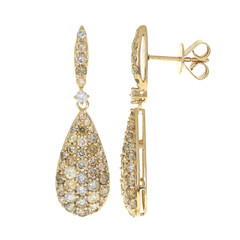 Boucles d'oreilles en or et Diamant fancy SI2 (CIRARI)