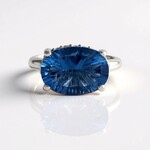 Anello in argento con Fluorite Cangiante