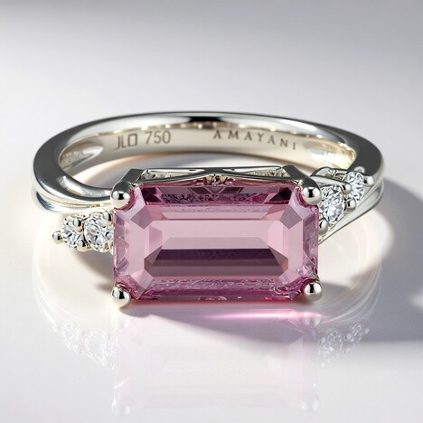 Anello in oro con Diasporo Rosa (AMAYANI)