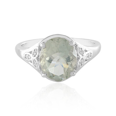 Anello in argento con Ametista Verde