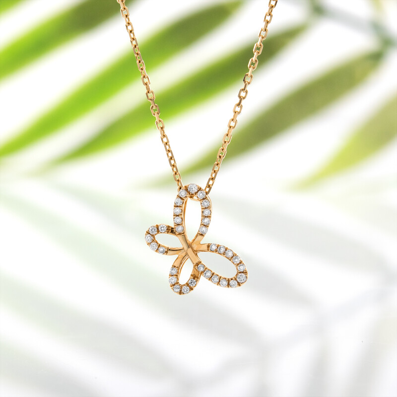 SI2 (H) Brillant-Goldhalskette (CIRARI)