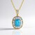 Collana in argento con Topazio Blu Paraiba (Gems en Vogue)