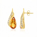 Madeira-Citrin-Silberohrringe (de Melo Essence)