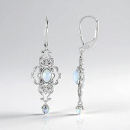 Orecchini in argento con Opale di Welo