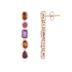 Pendientes en plata con Granate Hesonita (KM by Juwelo)