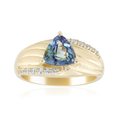 Bague en or et Tanzanite non chauffée (de Melo Gold)