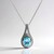 Collana in argento con Topazio Blu Cielo