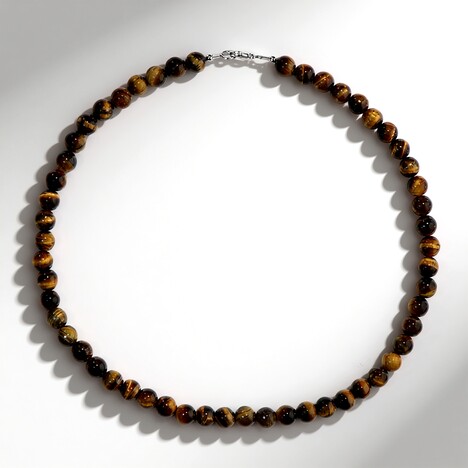 Collana in argento con Occhio di Tigre