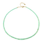 Zilveren halsketting met Russische smaragden