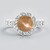 Anello in argento con Pietra del Sole Occhio di Gatto