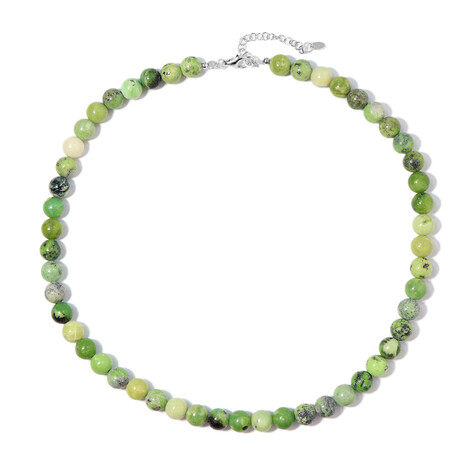 Collana in argento con Serpentino