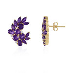 Sambia-Amethyst-Silberohrringe (de Melo)